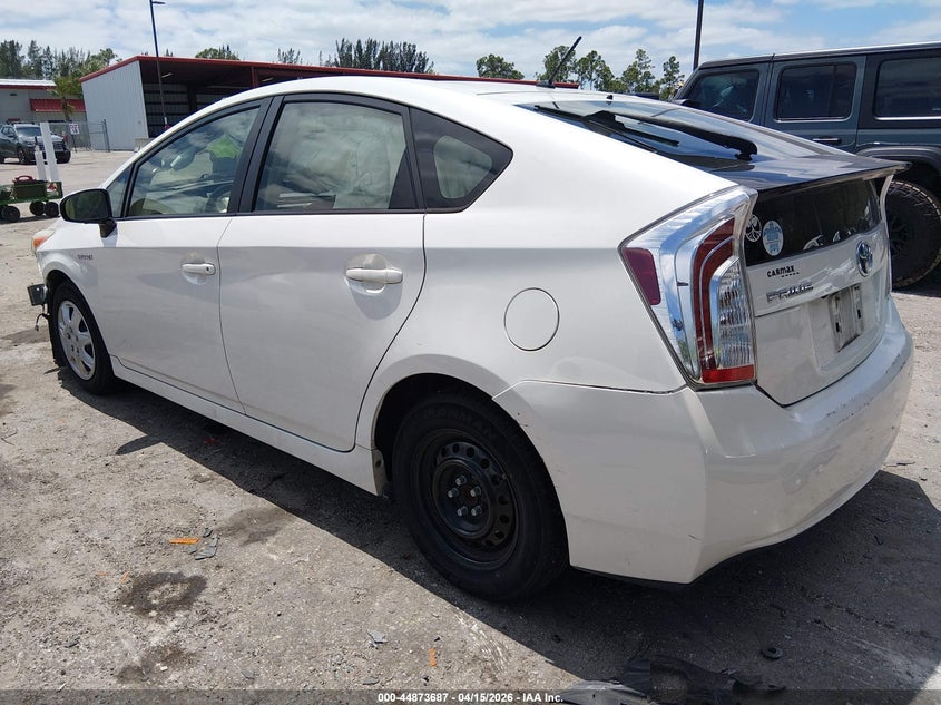 2015 Toyota Prius 1.8 Two white Lot 111044873687 Vin JTDKN3DU2F0452095