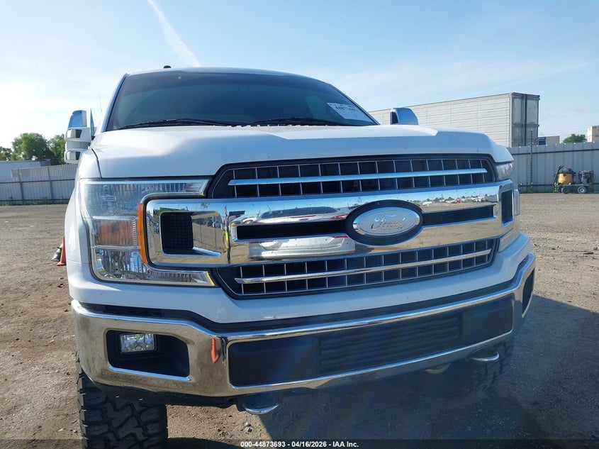 2018 Ford F-150 5.0 Xlt White Lot 111044873693 Vin 1FTEW1E59JKD38677