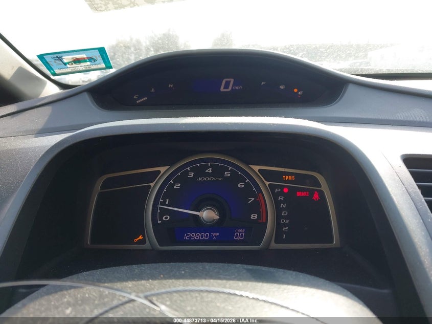 2008 Honda Civic Lx VIN: 2HGFA165X8H337896 Lot: 44873713