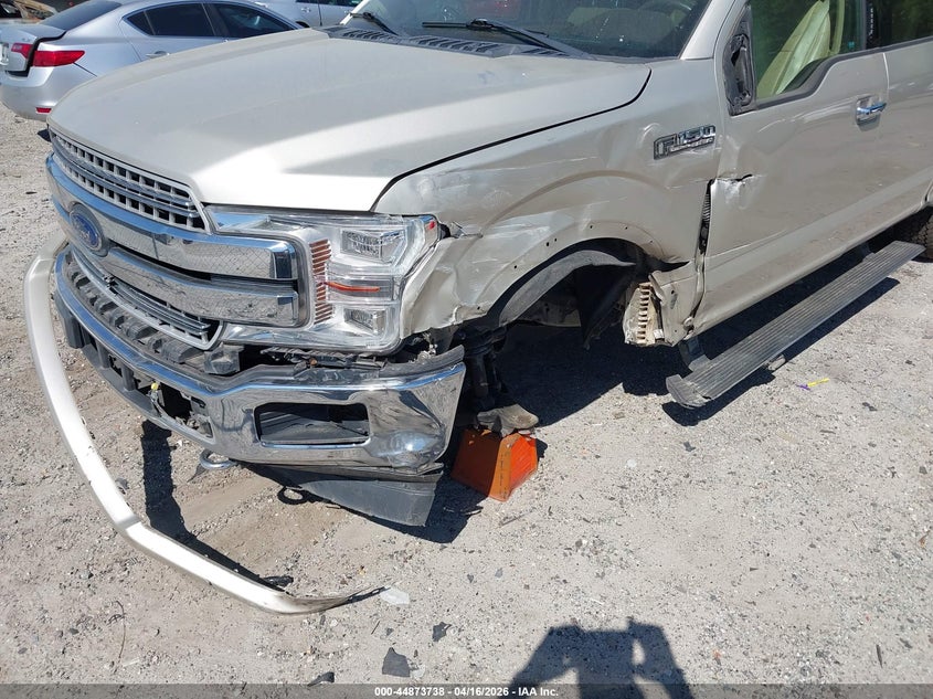 2018 Ford F-150 3.5 Lariat beige Lot 111044873738 Vin 1FTEW1EG0JFA87977