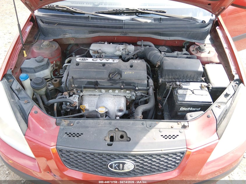 2008 Kia Rio Lx VIN: KNADE123686381617 Lot: 44873756