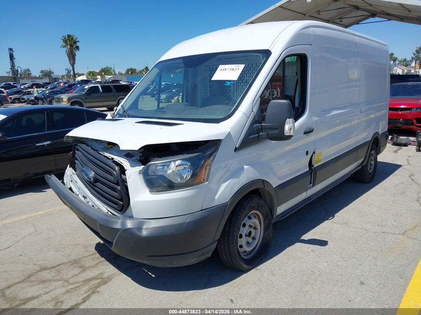 2019 Ford 3.7 Transit-150 white Lot 111044873823 Vin 1FTYE2CM1KKB49183