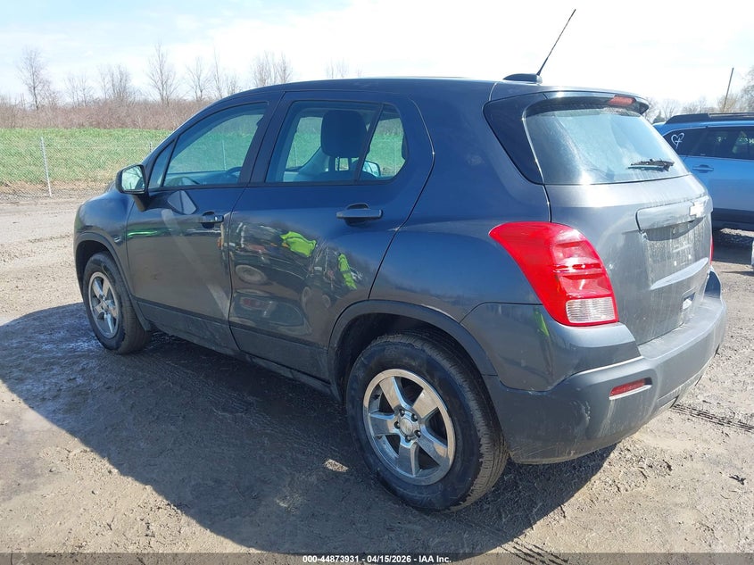 2016 Chevrolet Trax 1Ls VIN: 3GNCJNSB3GL272763 Lot: 44873931