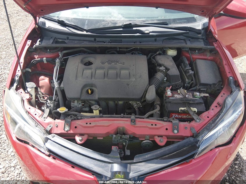2017 Toyota Corolla 1.8 Red Lot 111044873966 Vin 5YFBURHE2HP634249