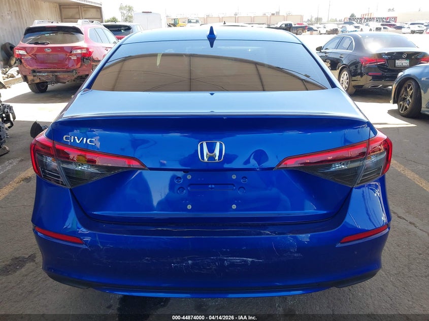 2023 Honda Civic 2.0 Lx Blue Lot 111044874000 Vin 2HGFE2F26PH565330