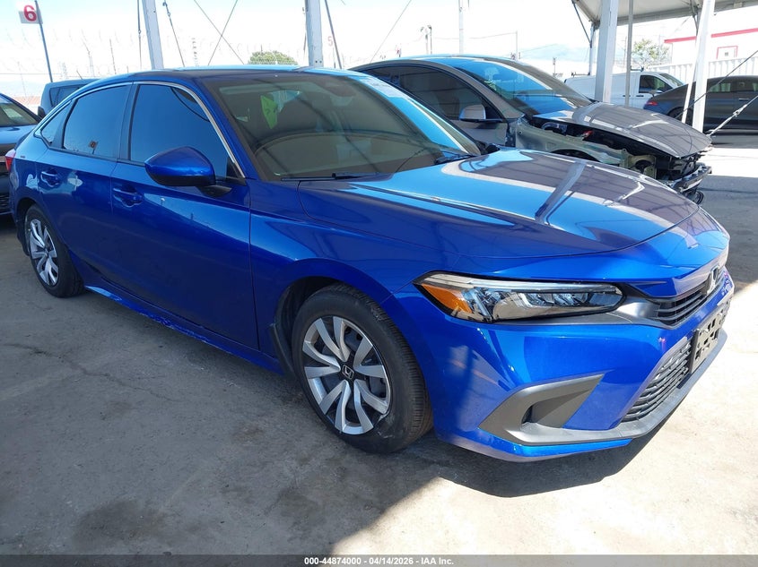 2023 Honda Civic 2.0 Lx Blue Lot 111044874000 Vin 2HGFE2F26PH565330