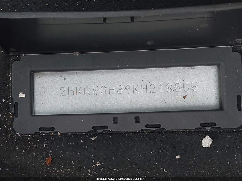 2019 Honda Cr-V Lx VIN: 2HKRW6H39KH218855 Lot: 44874149