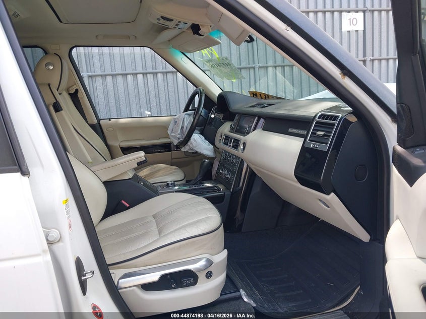 2012 Land rover RANGE ROVER 5.0 Hse white Lot 111044874198 Vin SALMF1D45CA388143