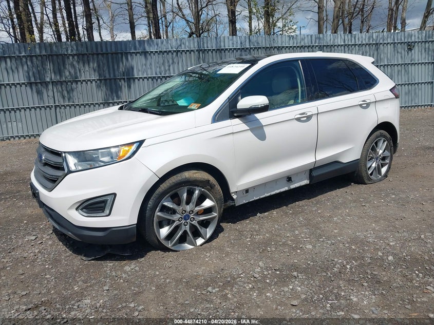Vin: 2fmpk4k96hbc51171, lot: 45371541, ford edge titanium 20172