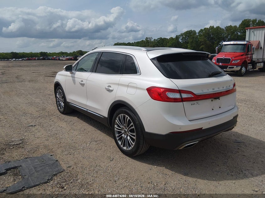 2016 Lincoln Mkx 3.7 Mkx Reserve white Lot 111044874260 Vin 2LMTJ6LR8GBL21879