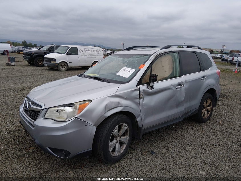 Vin: jf2sjamc3eh499189, lot: 45371772, subaru forester 2.5i touring 20142