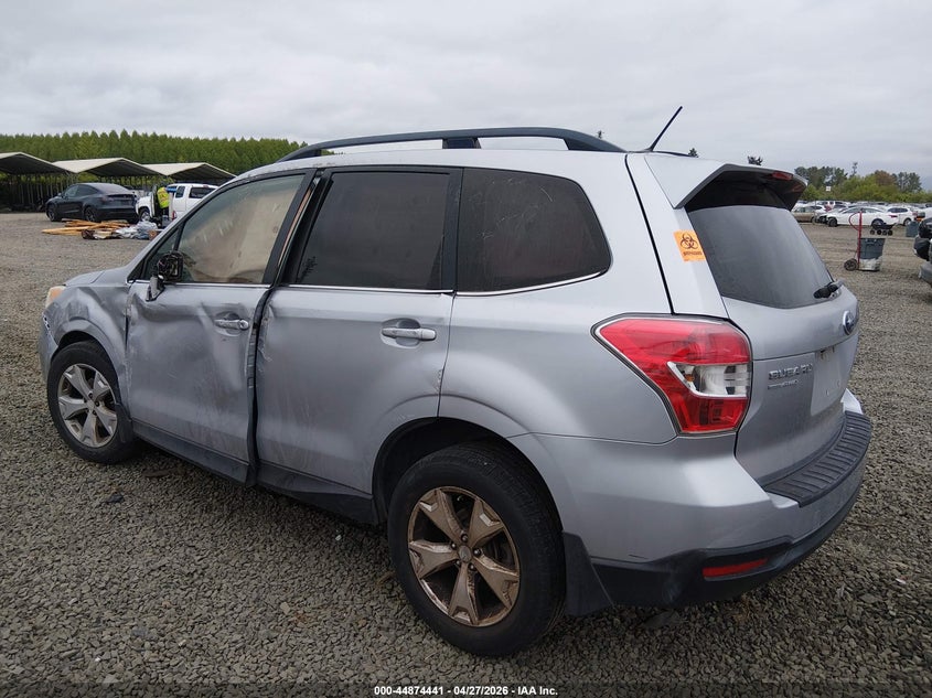 Vin: jf2sjamc3eh499189, lot: 45371772, subaru forester 2.5i touring 20143