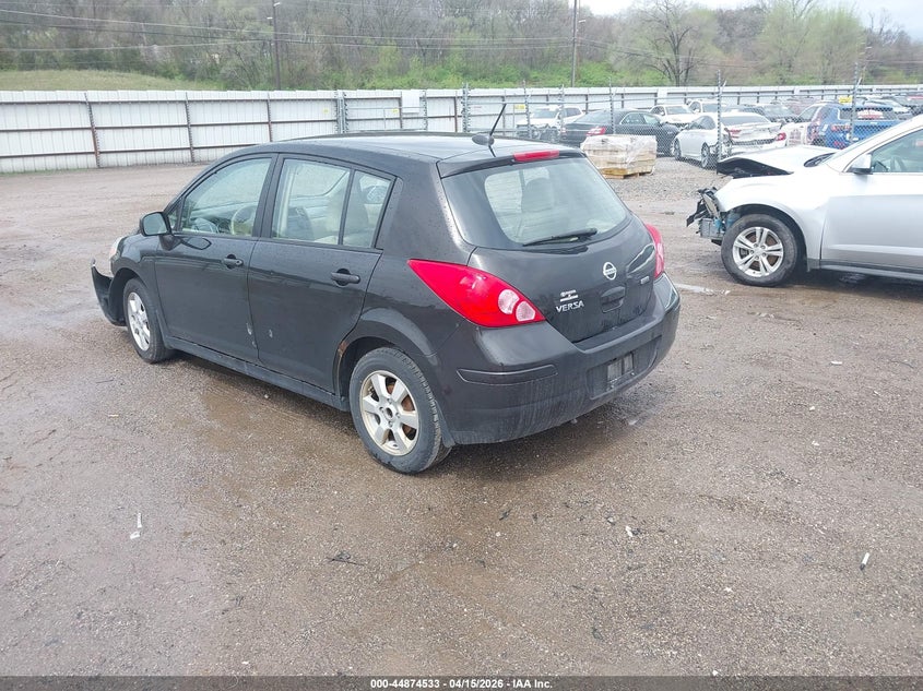 2012 Nissan Versa 1.8 1.8 S black Lot 111044874533 Vin 3N1BC1CPXCK205856