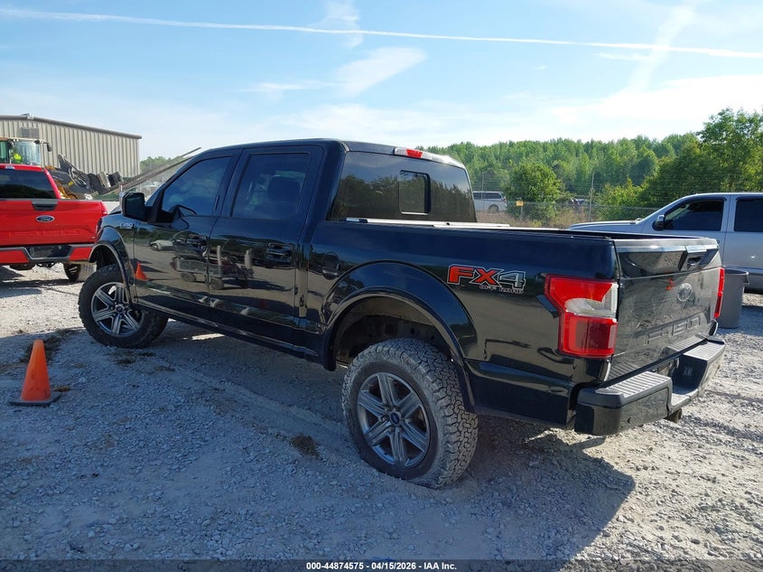 2018 Ford F-150 5.0 Lariat Black Lot 111044874575 Vin 1FTEW1E50JFD70717