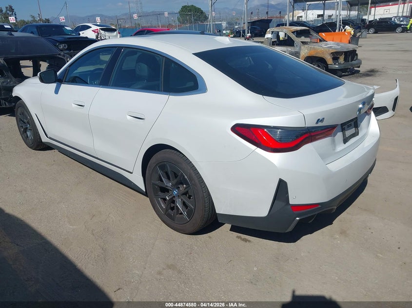 Vin: wby43aw04rfs39923, lot: 45371911, bmw i4 gran coupe edrive35 20243