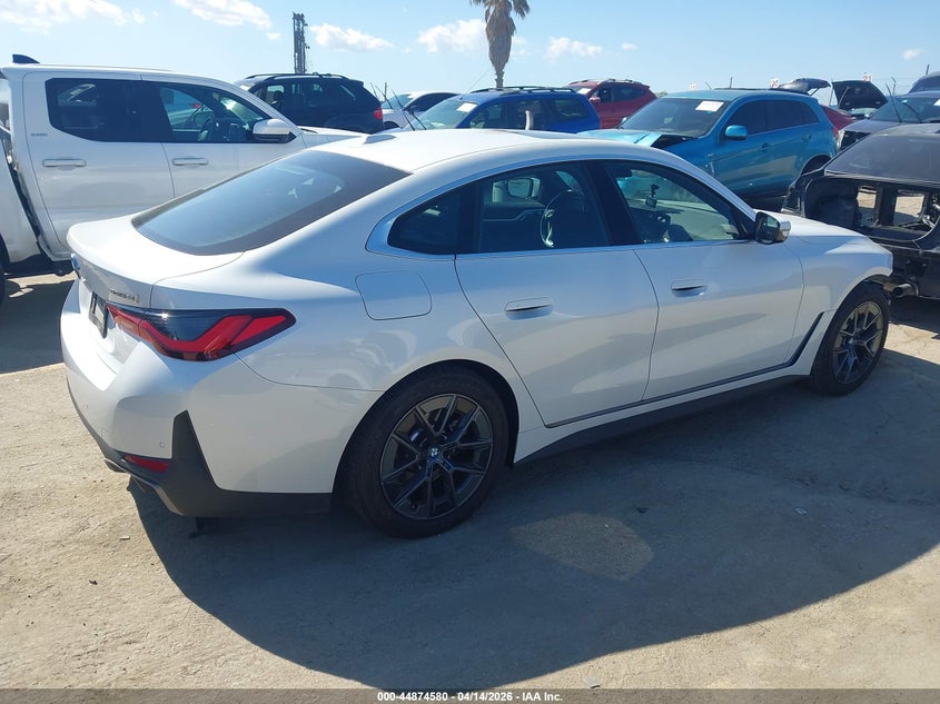 Vin: wby43aw04rfs39923, lot: 45371911, bmw i4 gran coupe edrive35 20244