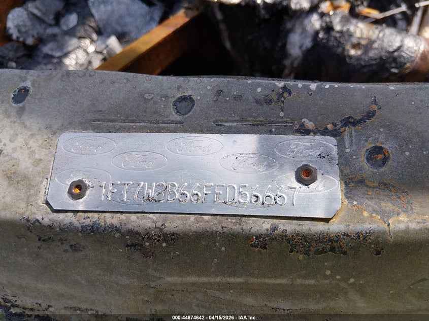 2015 Ford F-250 Xlt VIN: 1FT7W2B66FED56667 Lot: 44874642