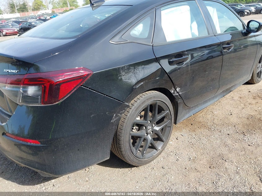 2025 Honda Civic 2.0 Sport black Lot 111044874743 Vin 2HGFE2F55SH538896