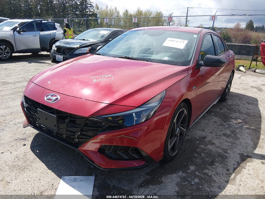 2022 Hyundai Elantra N Line VIN: KMHLR4AF5NU239178 Lot: 44874753