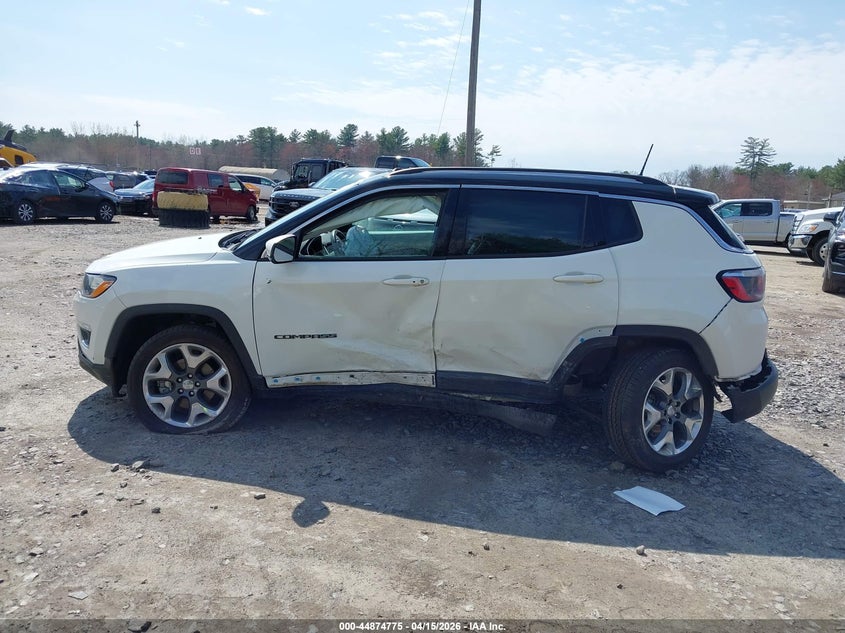 2019 Jeep Compass 2.4 Limited 4X4 white Lot 111044874775 Vin 3C4NJDCB1KT791846