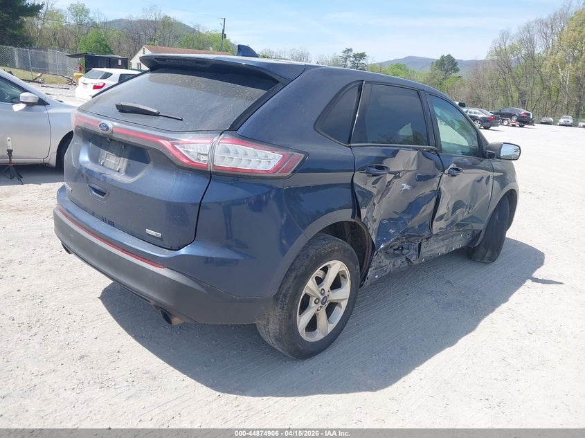 Vin: 2fmpk4g9xhbc48959, lot: 45372237, ford edge se 20174