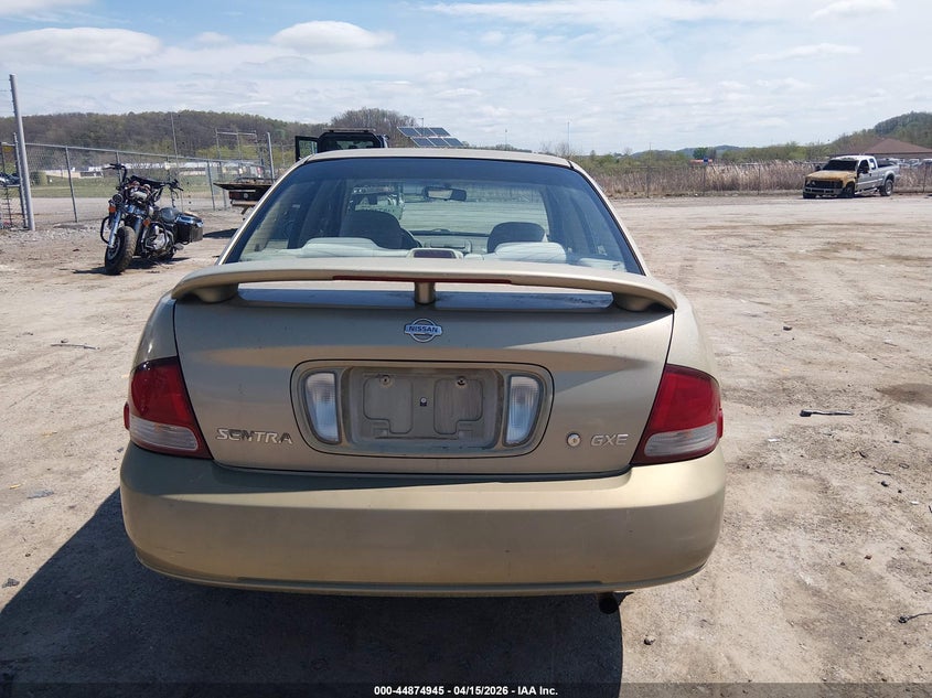 2001 Nissan Sentra Gxe VIN: 3N1CB51D31L480029 Lot: 44874945