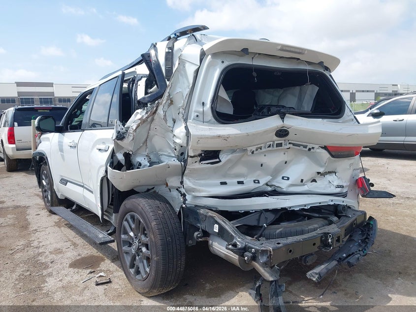 2026 Toyota Sequoia 3.4 Platinum white Lot 111044875086 Vin 7SVAAABA3TX077704
