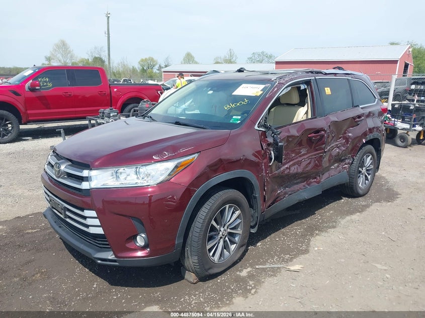 2019 Toyota Highlander Xle VIN: 5TDJZRFH6KS725923 Lot: 44875094