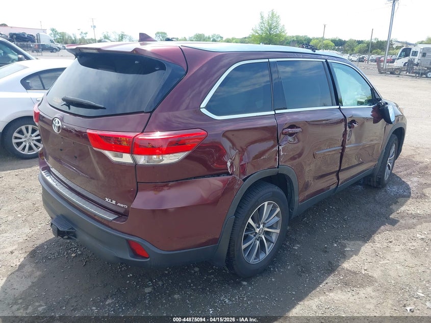 2019 Toyota Highlander Xle VIN: 5TDJZRFH6KS725923 Lot: 44875094