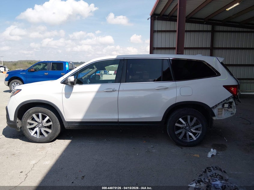 2021 Honda Pilot Awd Ex-L VIN: 5FNYF6H57MB043729 Lot: 44875126