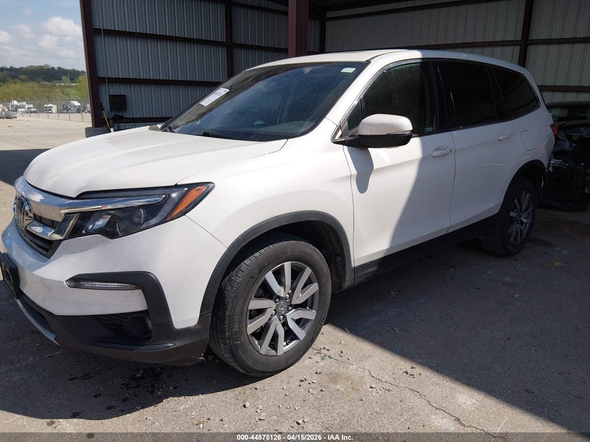 2021 Honda Pilot 3.5 Awd Ex-L white Lot 111044875126 Vin 5FNYF6H57MB043729