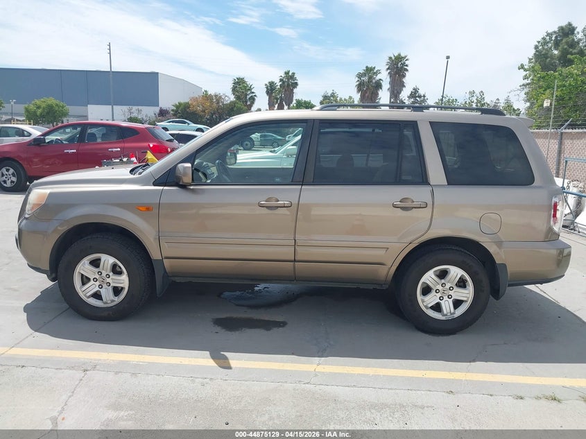 2008 Honda Pilot Vp VIN: 5FNYF28268B021595 Lot: 44875129