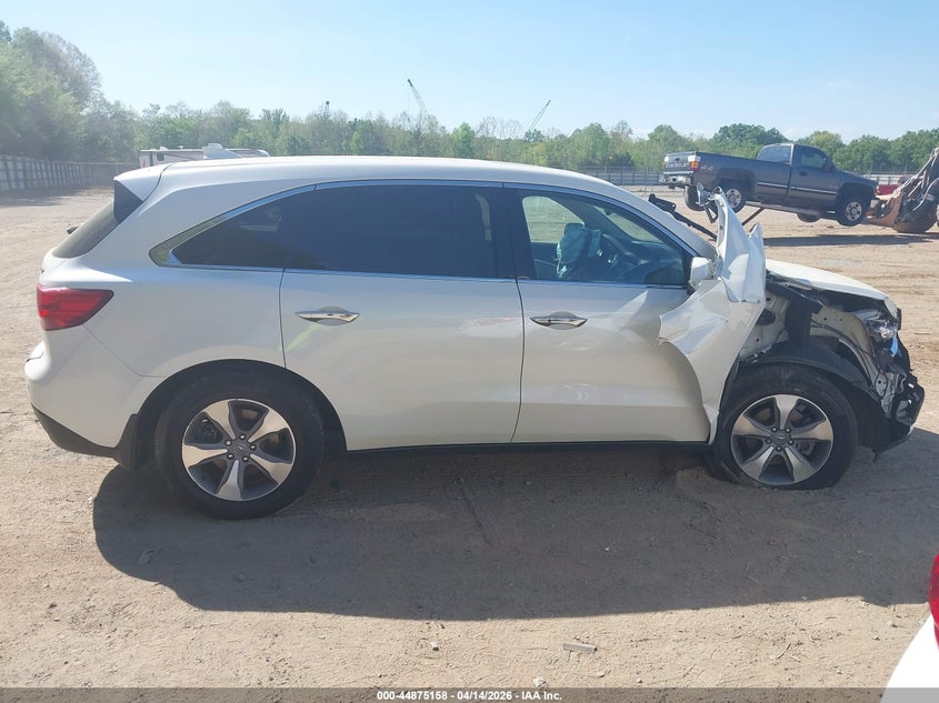 2014 Acura Mdx VIN: 5FRYD4H27EB025201 Lot: 44875158