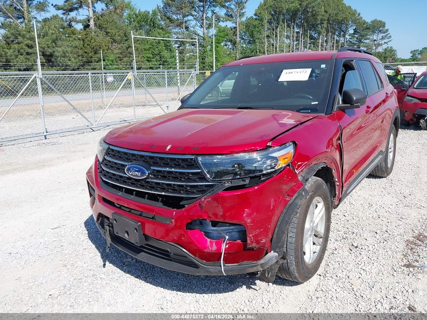 2020 Ford Explorer 2.3 Xlt red Lot 111044875372 Vin 1FMSK7DH2LGA25744