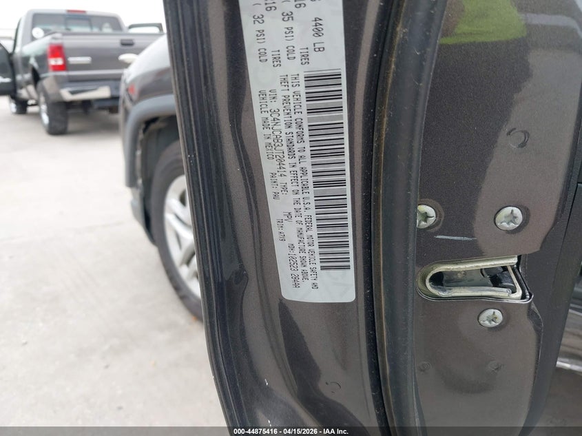 2018 Jeep Compass Sport Fwd VIN: 3C4NJCAB3JT204414 Lot: 44875416