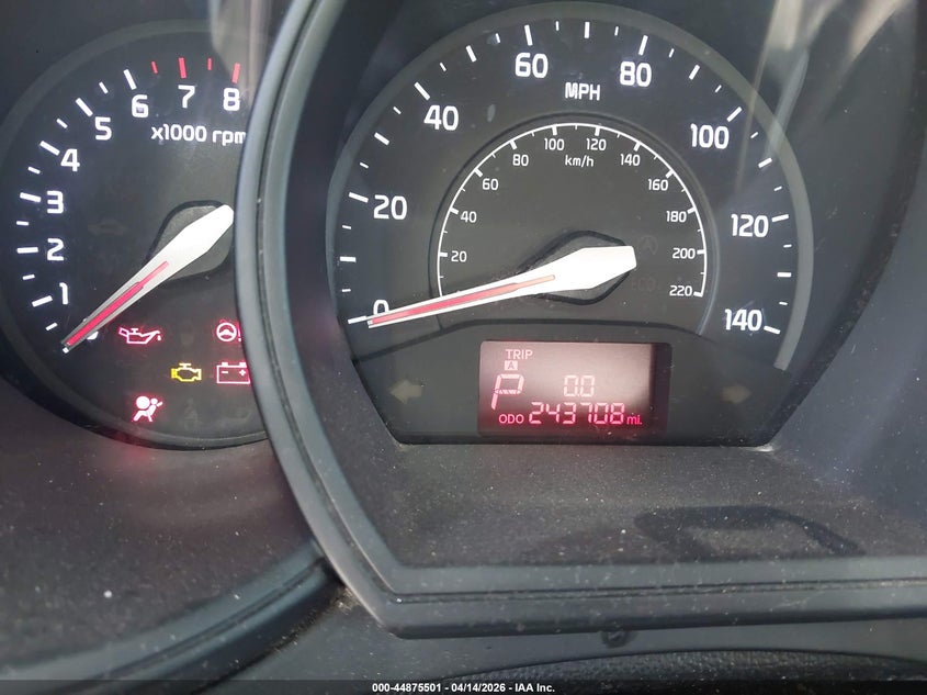 2012 Kia Rio Lx VIN: KNADM4A33C6076428 Lot: 44875501