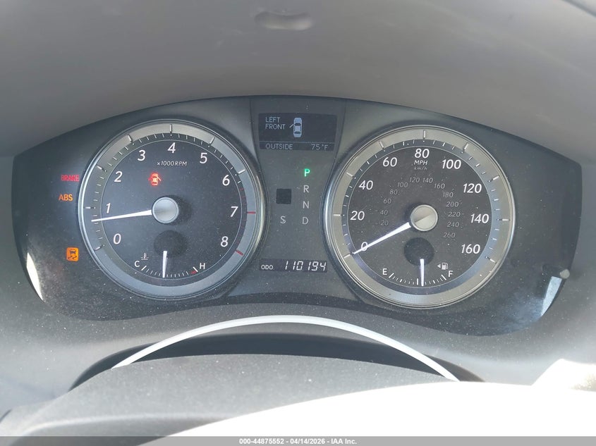 2010 Lexus Es 350 VIN: JTHBK1EG7A2362183 Lot: 44875552