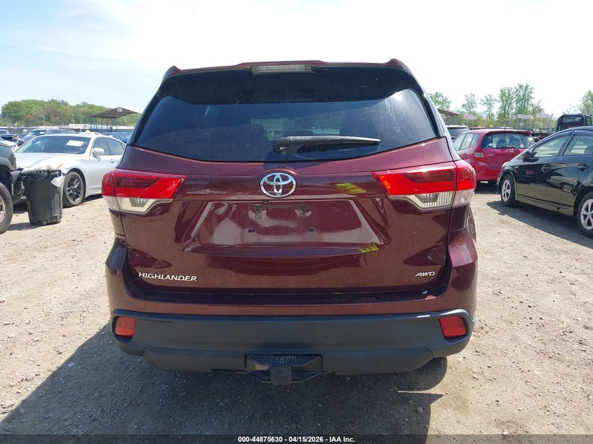 2017 Toyota Highlander Le VIN: 5TDBZRFH5HS464653 Lot: 44875630
