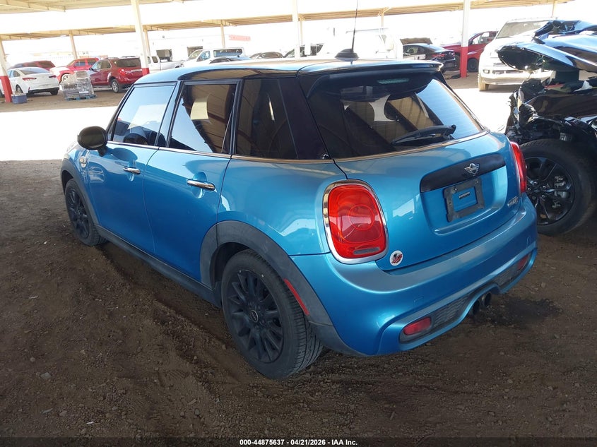 Vin: wmwxu3c59ft892362, lot: 45372968, mini hardtop cooper s 20153