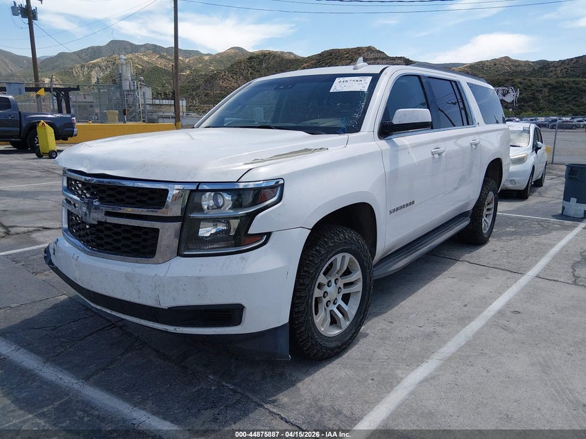 2015 Chevrolet Express 5.3 Suburban 1500 Lt white Lot 111044875887 Vin 1GNSCJKC0FR594971