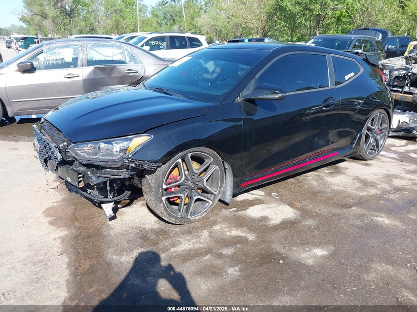 Vin: kmht36ahxmu010749, lot: 45373425, hyundai veloster n 20212