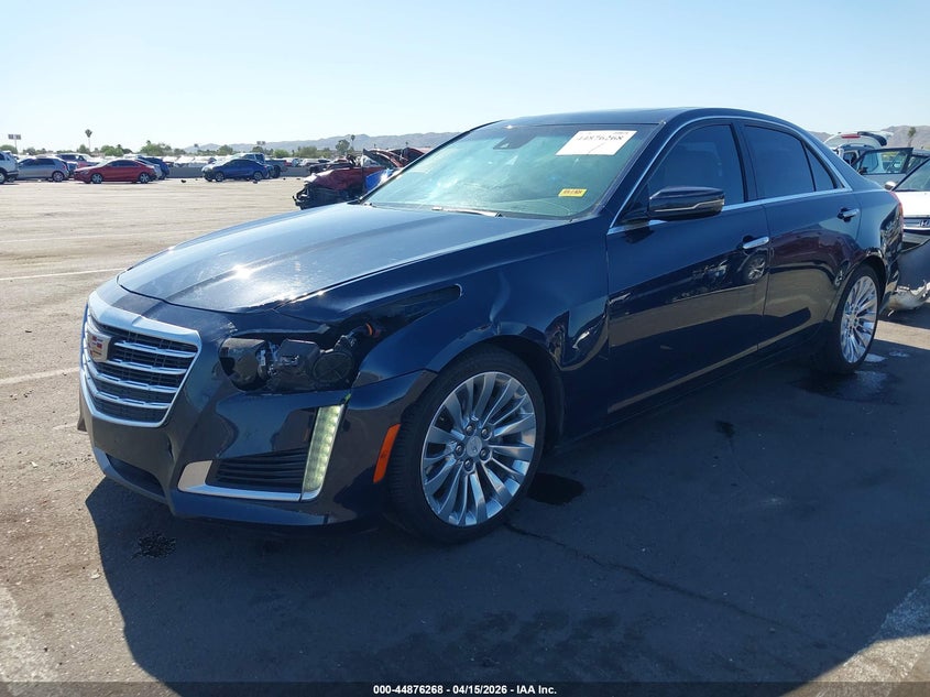 2018 Cadillac Cts 3.6 Cts Luxury blue Lot 111044876268 Vin 1G6AR5SS5J0142385