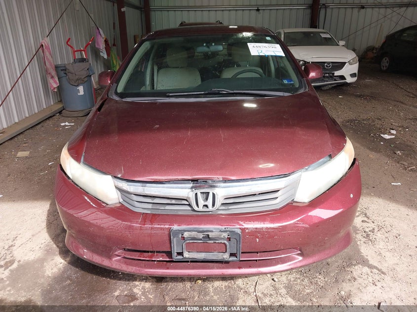 2012 Honda Civic Lx VIN: 19XFB2F53CE095619 Lot: 44876390