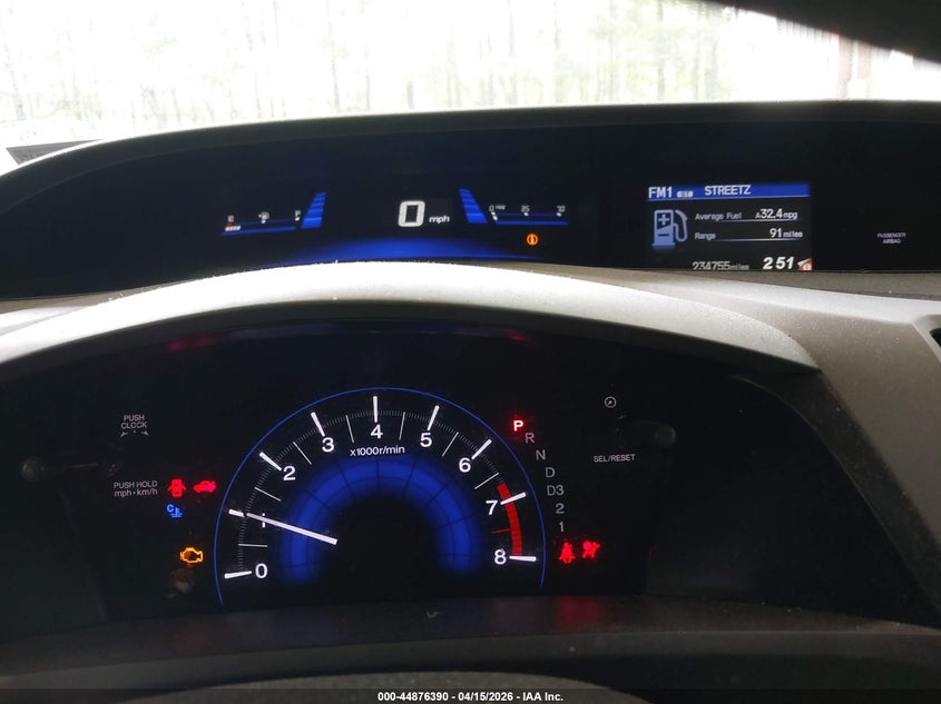 2012 Honda Civic Lx VIN: 19XFB2F53CE095619 Lot: 44876390