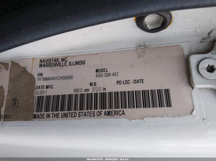 2012 INTERNATIONAL 4000 4300 TRUCK N/A