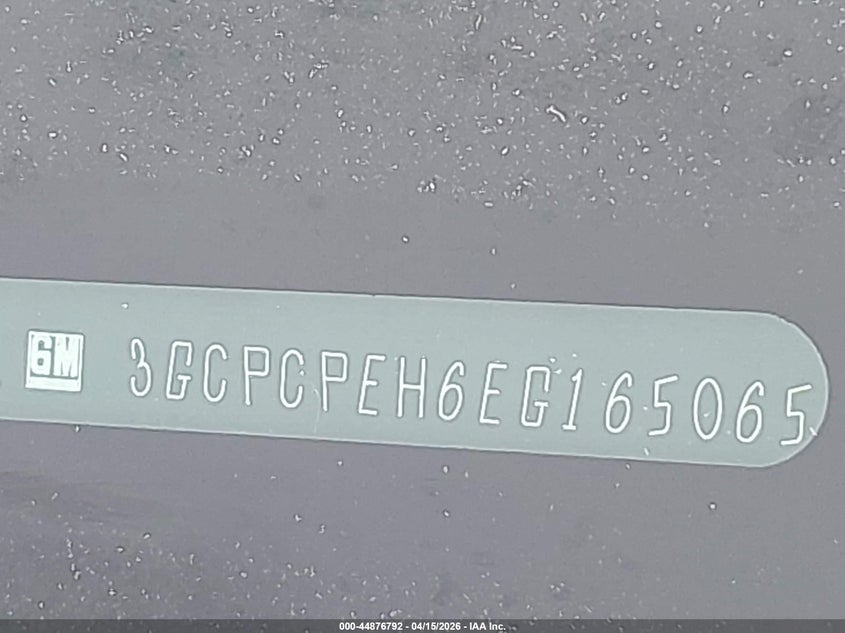 2014 Chevrolet Silverado 1500 Work Truck 1Wt VIN: 3GCPCPEH6EG165065 Lot: 44876792