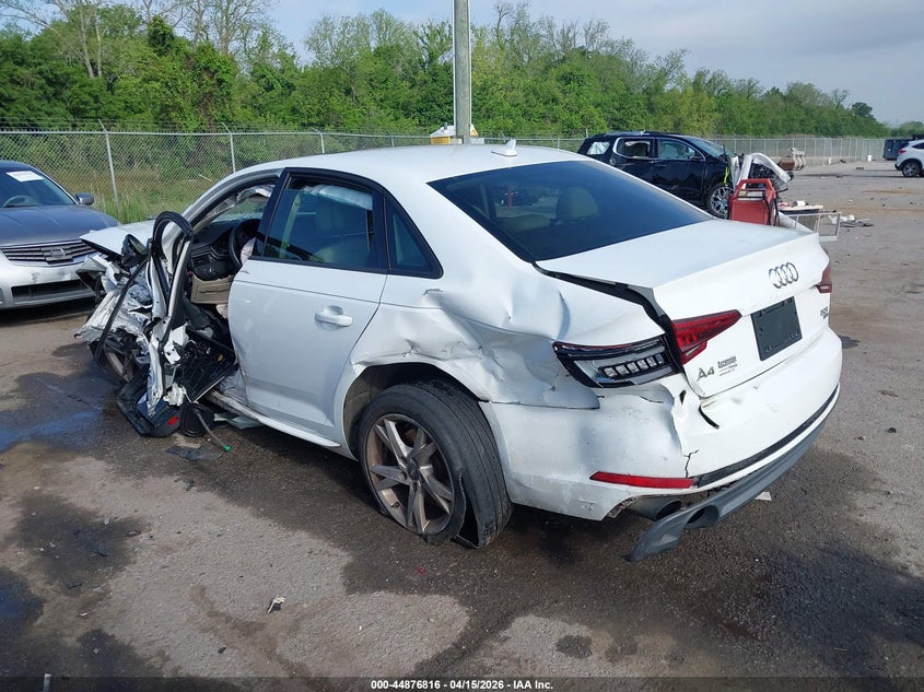 2018 Audi A4 2.0T Tech Ultra Premium/2.0T Ultra Premium VIN: WAUKMAF4XJA155614 Lot: 44876816