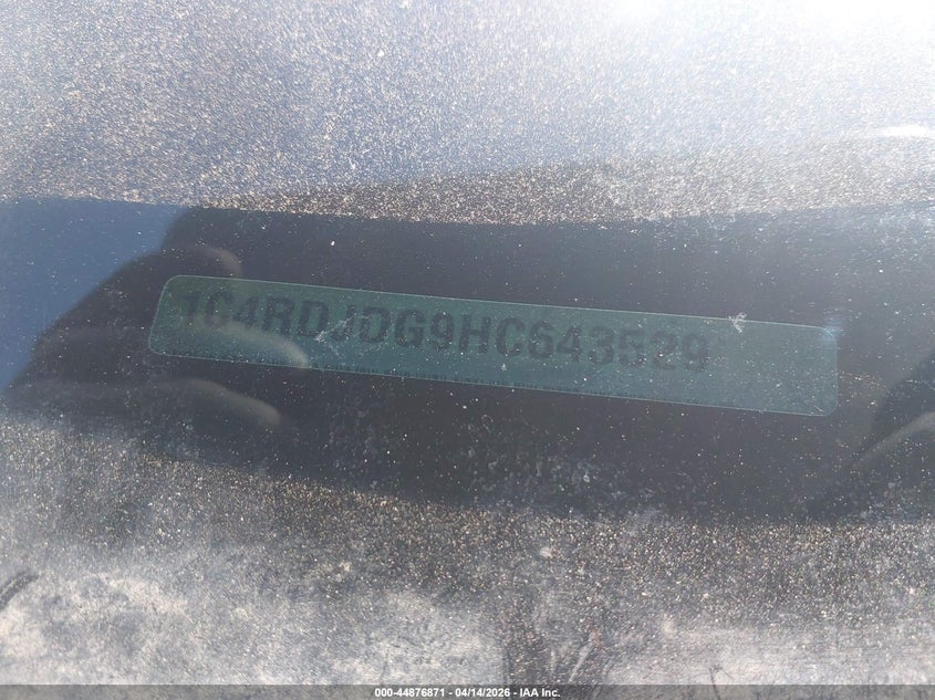 2017 Dodge Durango Gt Awd VIN: 1C4RDJDG9HC643529 Lot: 44876871