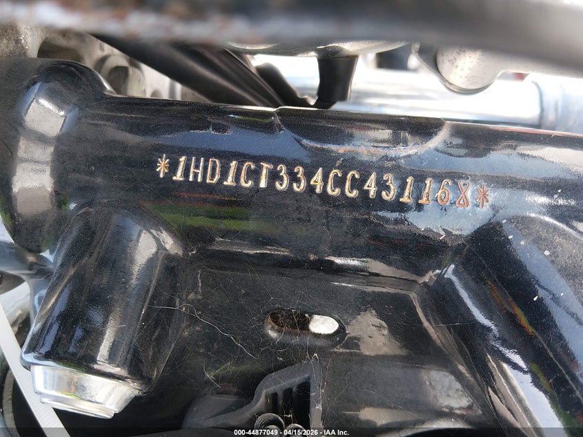 2012 Harley-Davidson Xl1200 C VIN: 1HD1CT334CC431168 Lot: 44877049