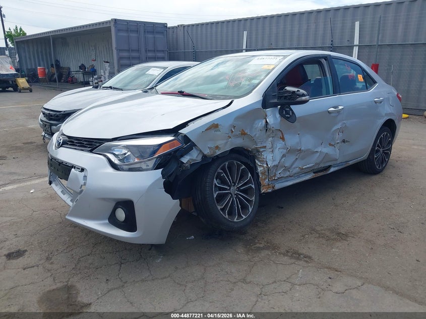 2015 Toyota Corolla S Plus VIN: 2T1BURHE1FC348955 Lot: 44877221